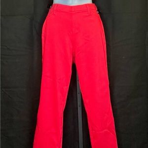 Red capri jeggings